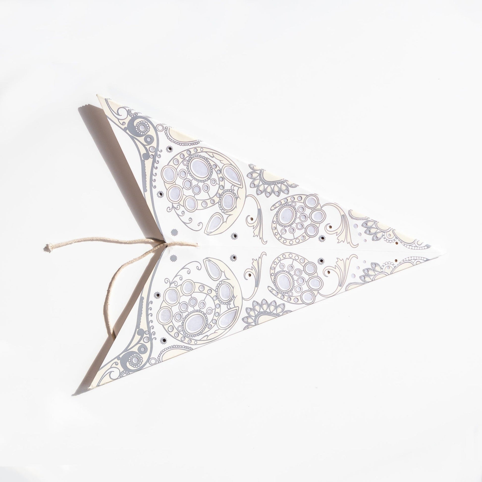 Ivory Lace Paper Star Lantern