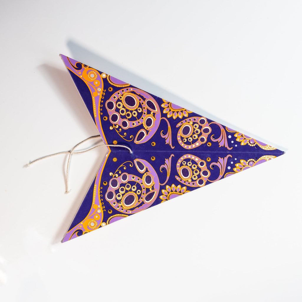 Royal Violet Paper Star Lantern