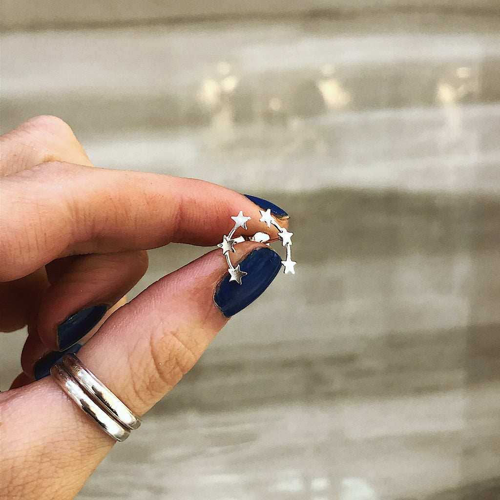 Three Star Silver Studs