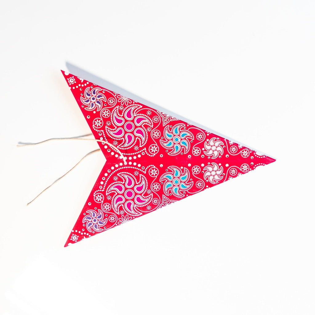 Firework Red Star Lantern