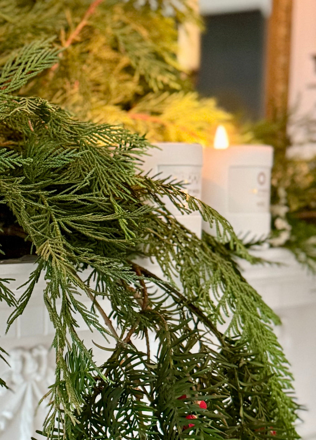 Christmas Candle Duo with Noel and Gingerbread