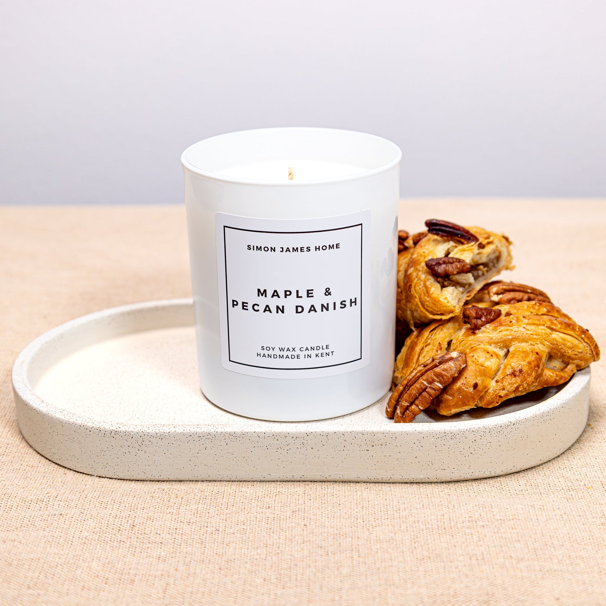 Maple and Pecan Danish Handmade Soy Wax Candle