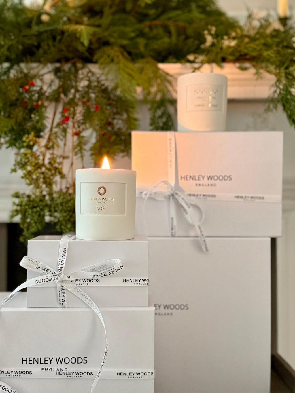 Christmas Candle Duo with Noel and Gingerbread