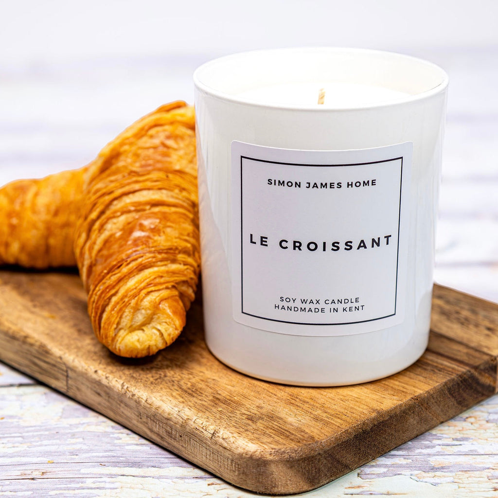 Handmade Soy Wax Croissant Candle
