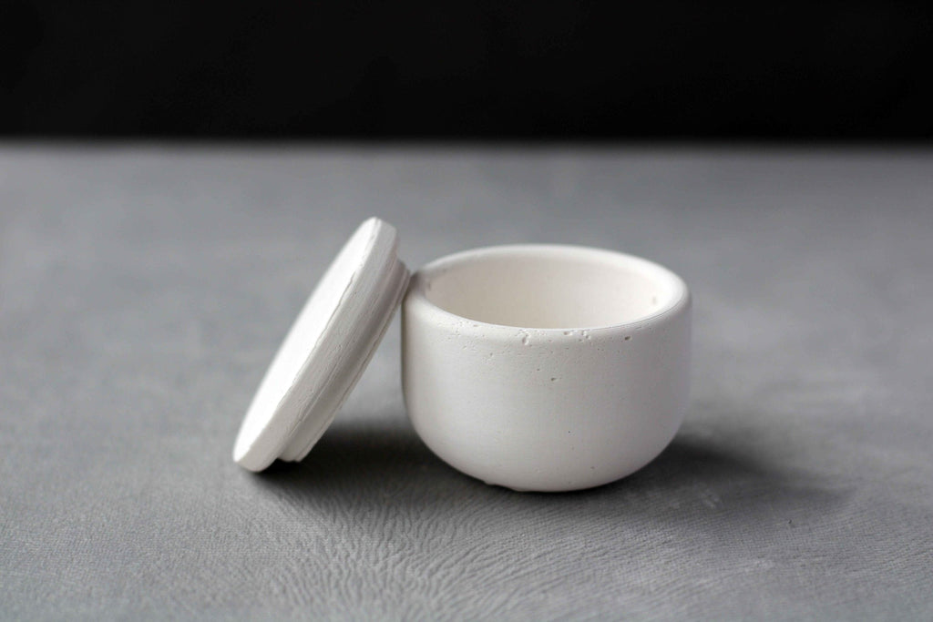 White Concrete Jewellery and Tealight Holder