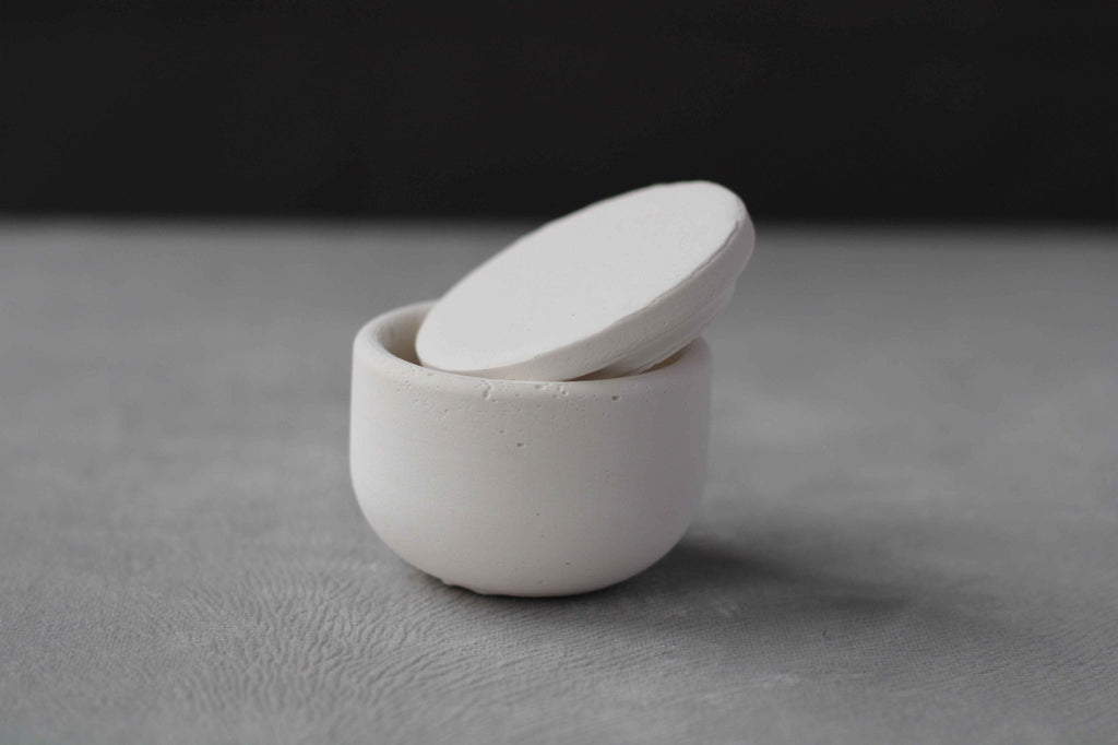 White Concrete Jewellery and Tealight Holder