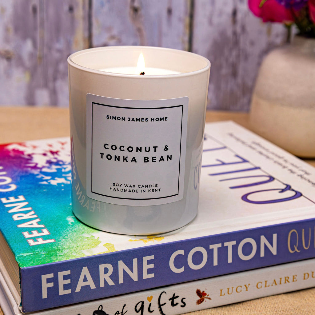 Coconut and Tonka Bean Handmade Soy Wax Candle