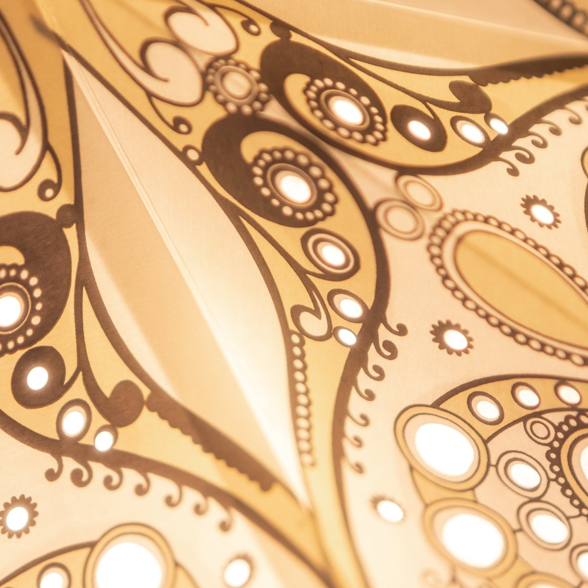 Ivory Lace Paper Star Lantern