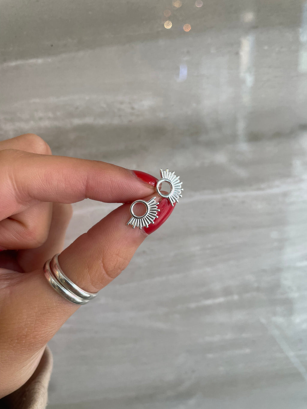 Sterling Silver Summer Sun Studs