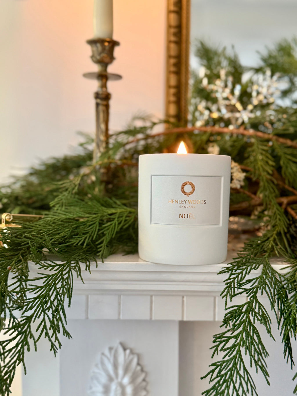 Christmas Candle Duo with Noel and Gingerbread