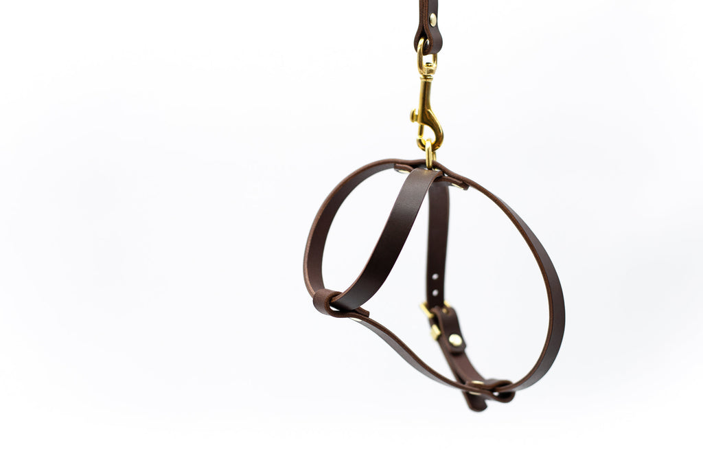 Cross Leather Dog Harness