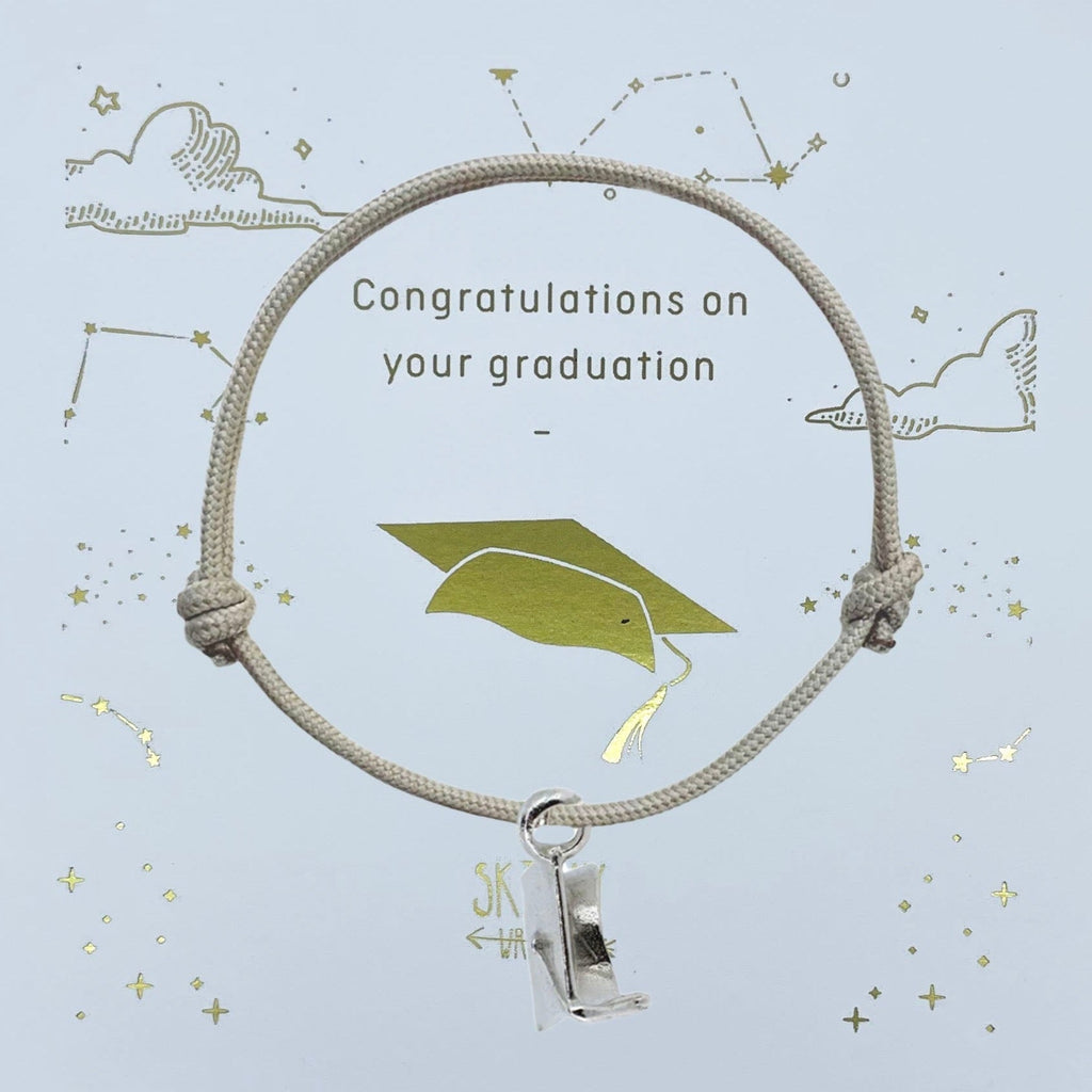 Graduation Rope Bracelet in Sterling Silver