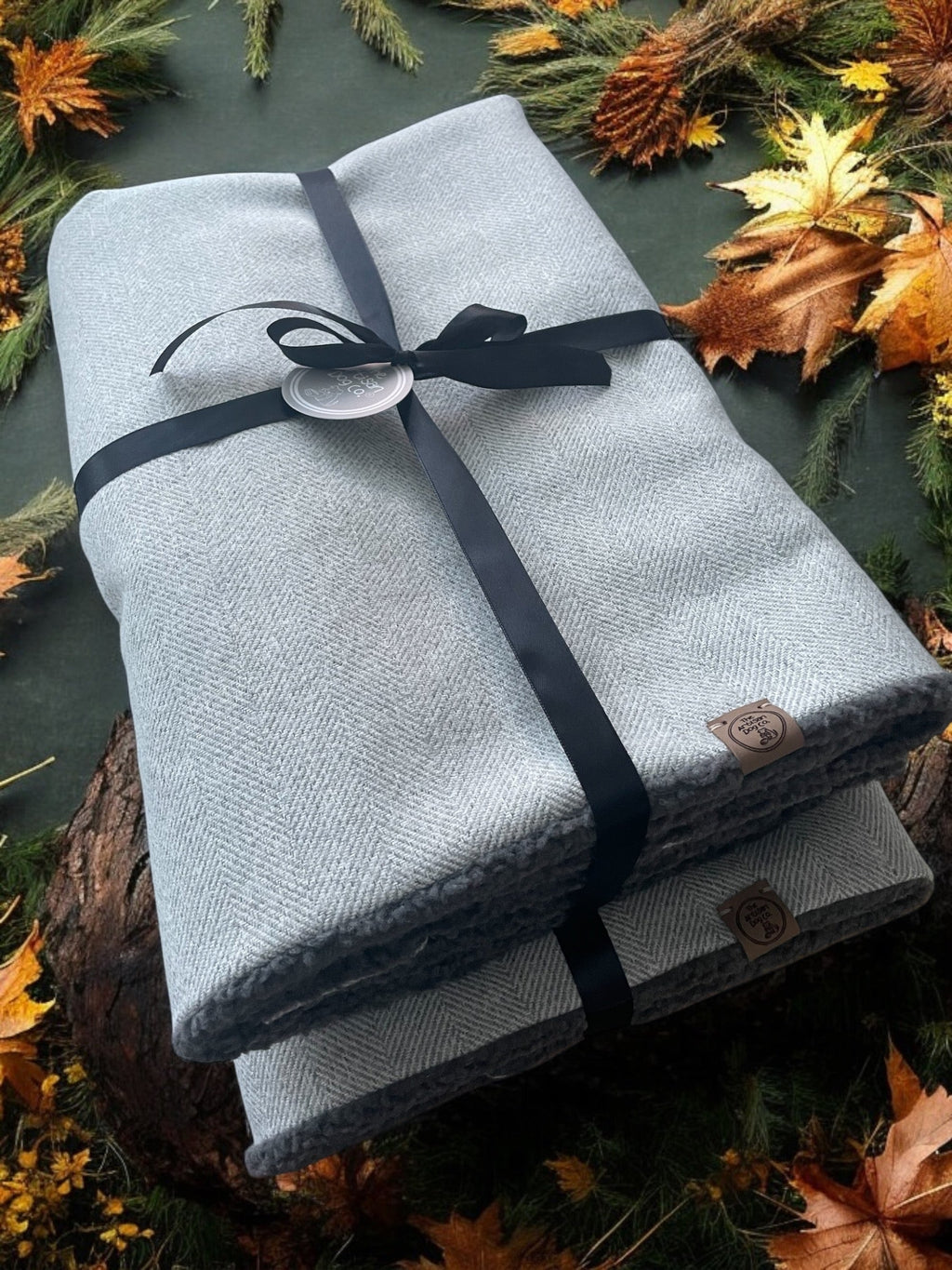 Handcrafted Pet Blanket Throw in Herringbone