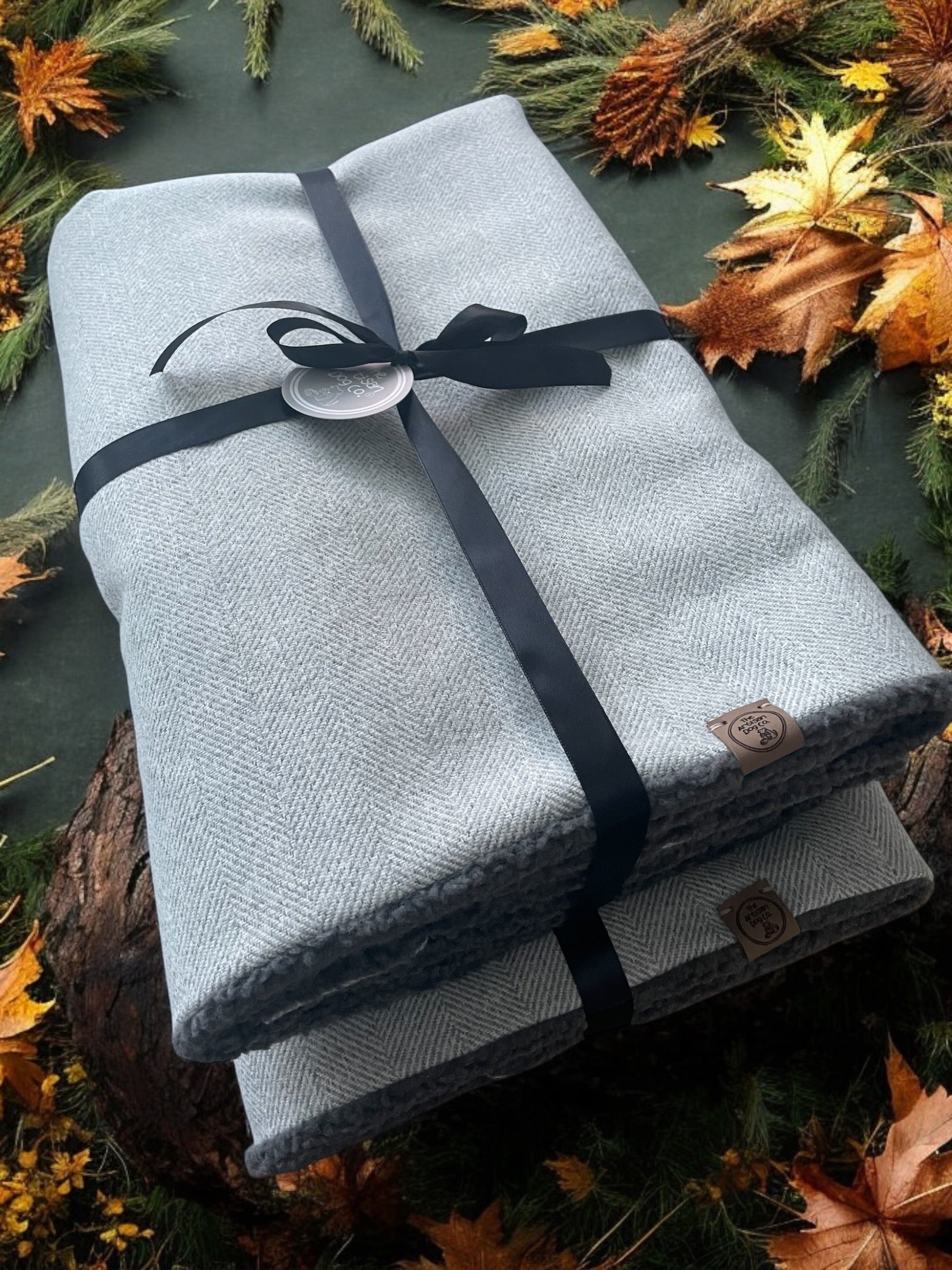 Handcrafted Pet Blanket Throw in Herringbone