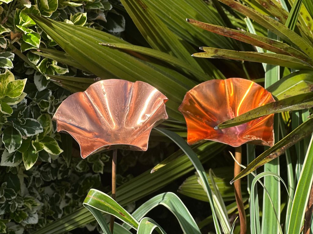 Set of 3 Copper Bee Drinkers