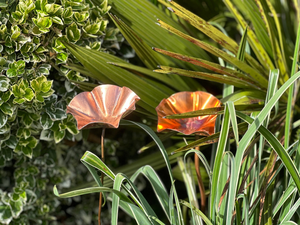 Set of 3 Copper Bee Drinkers