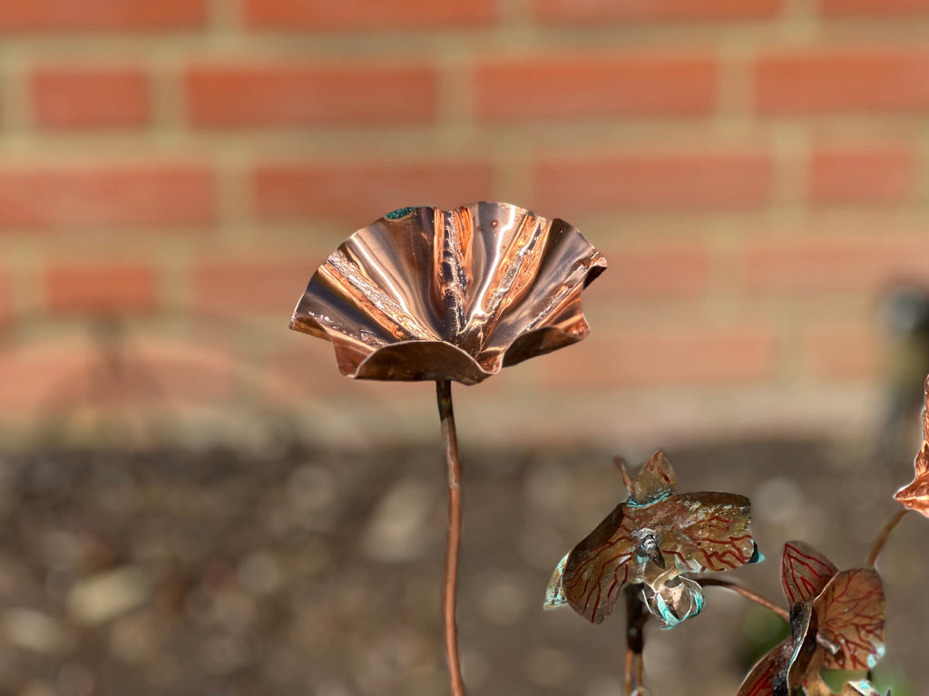 Set of 3 Copper Bee Drinkers