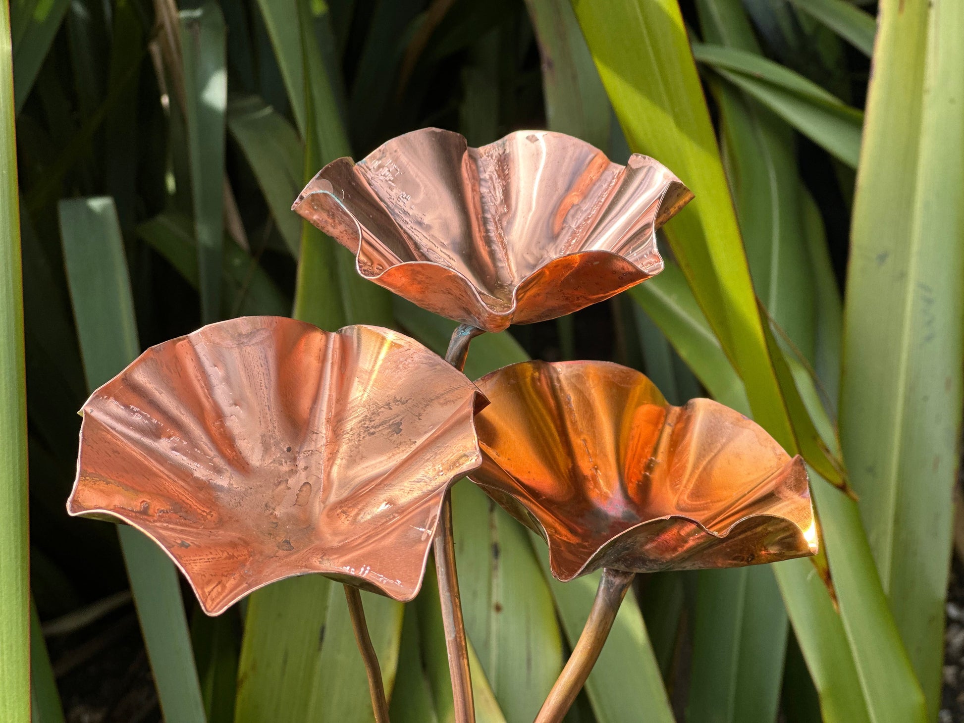 Set of 3 Copper Bee Drinkers