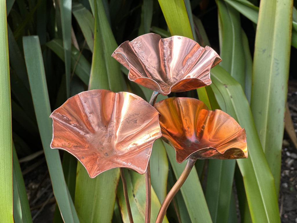 Set of 3 Copper Bee Drinkers