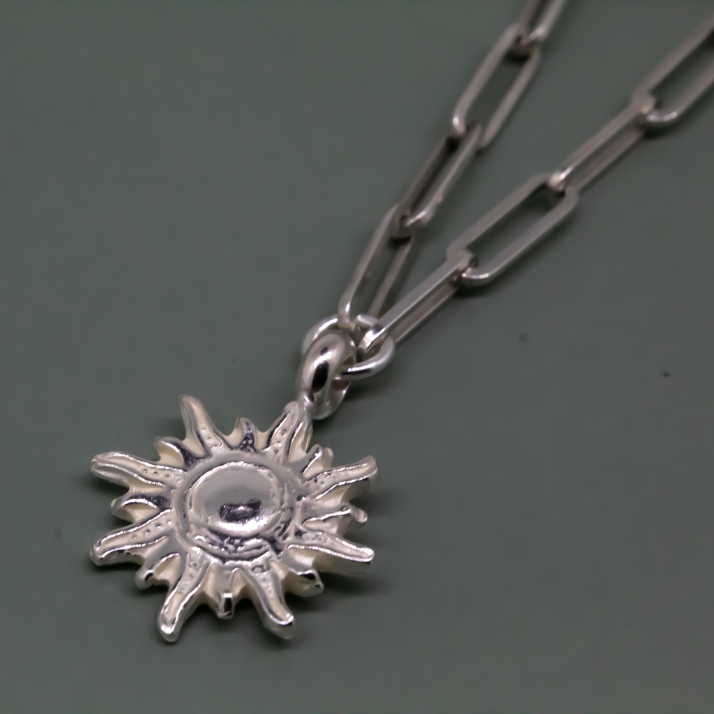 Sun of Hope Sterling Silver Necklace