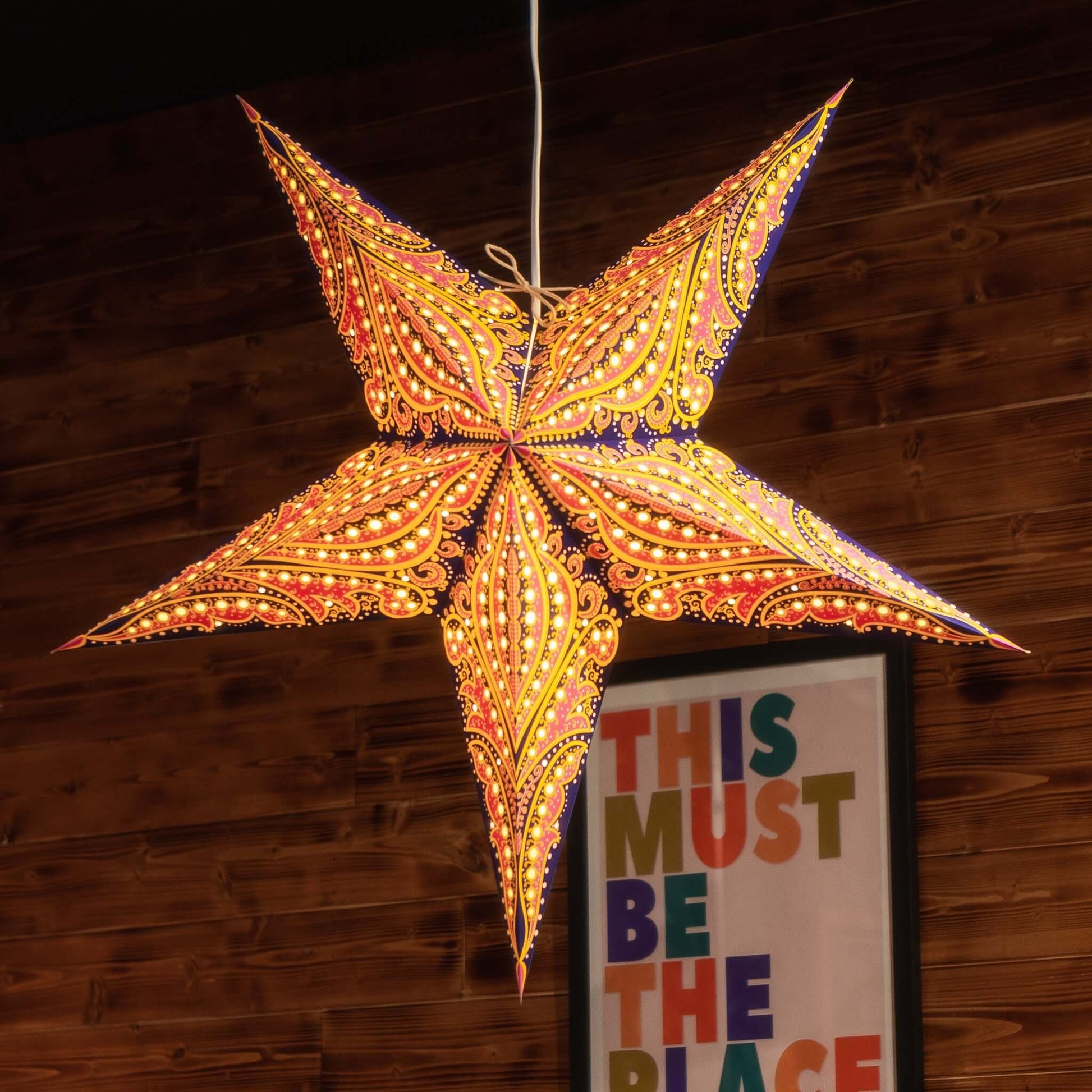 California Paper Star Lantern