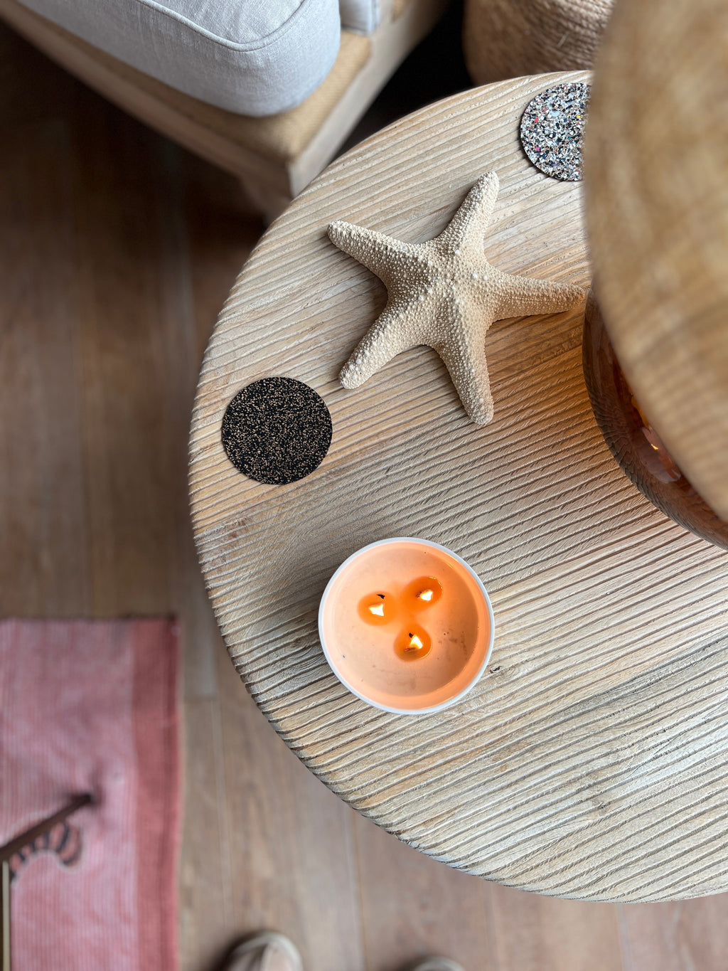 Ceramic Refillable Candle with Natural Soy Wax