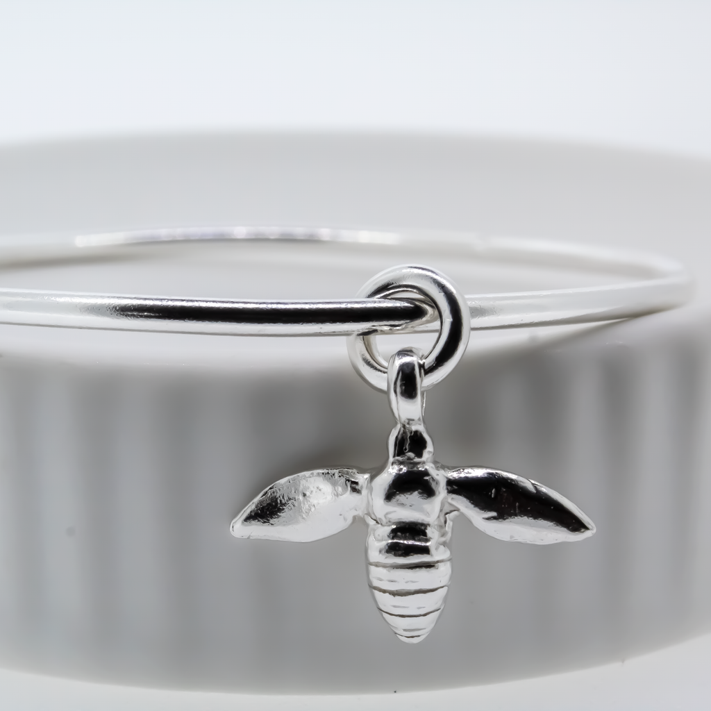 Honey Bee Sterling Silver Bangle