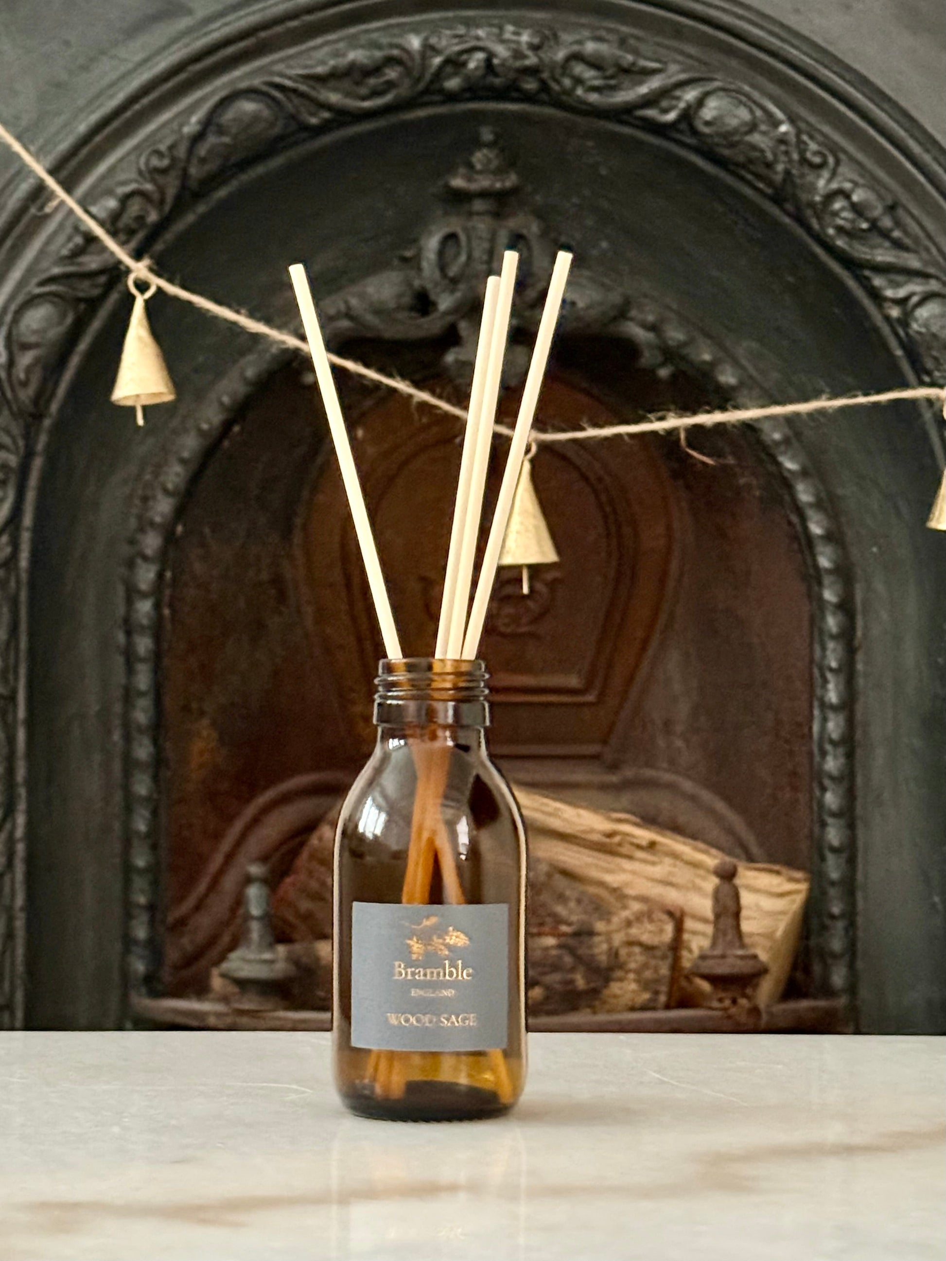 Wood Sage Reed Diffuser with Gold Cap