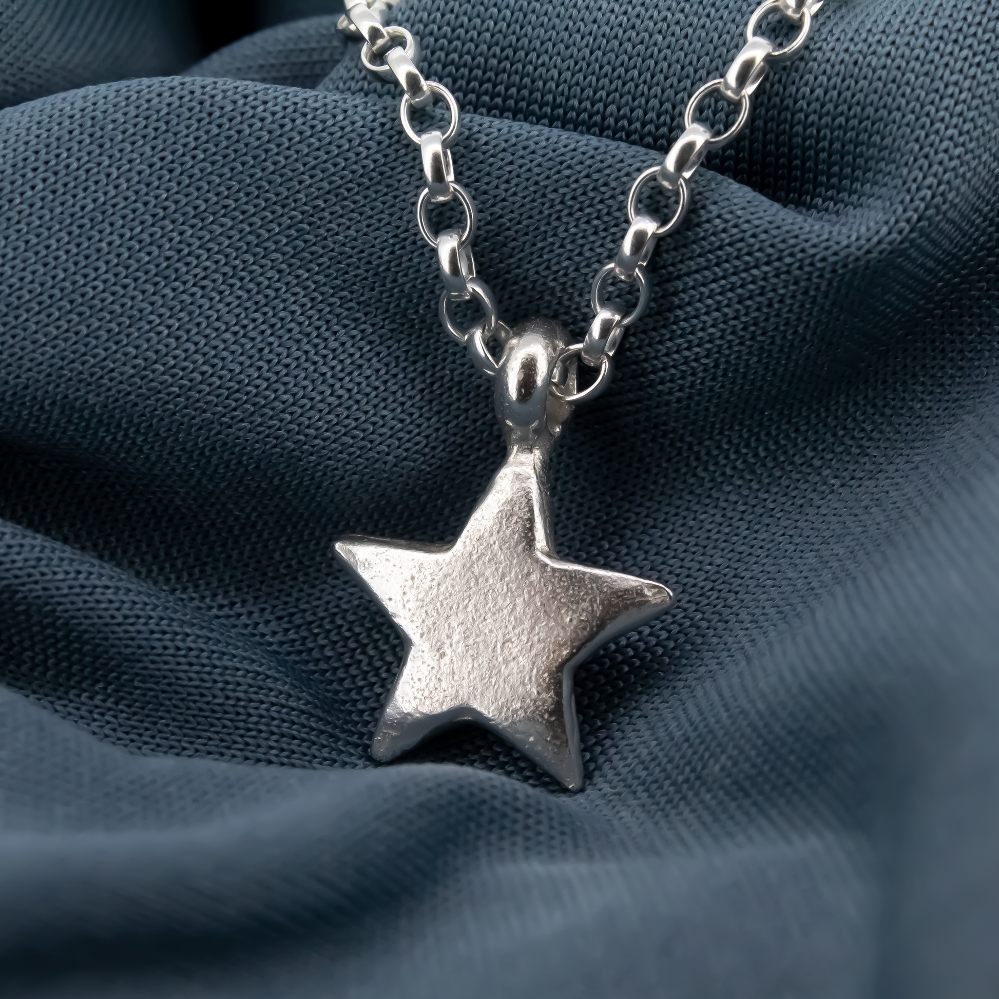 Star Charm Chain Bracelet in Sterling Silver