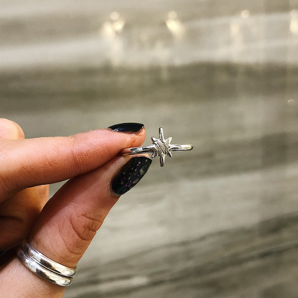 North Star Sterling Silver Ring