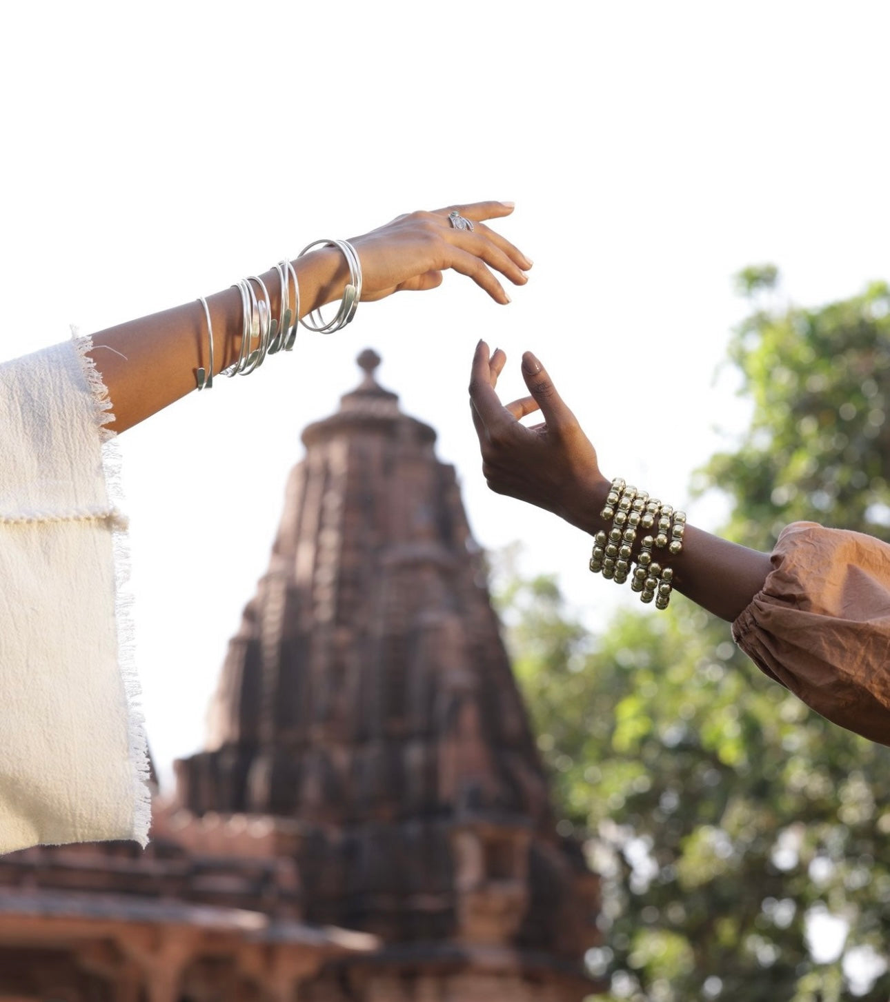 Minimalist Coil Gold Silver Bangle Bracelet