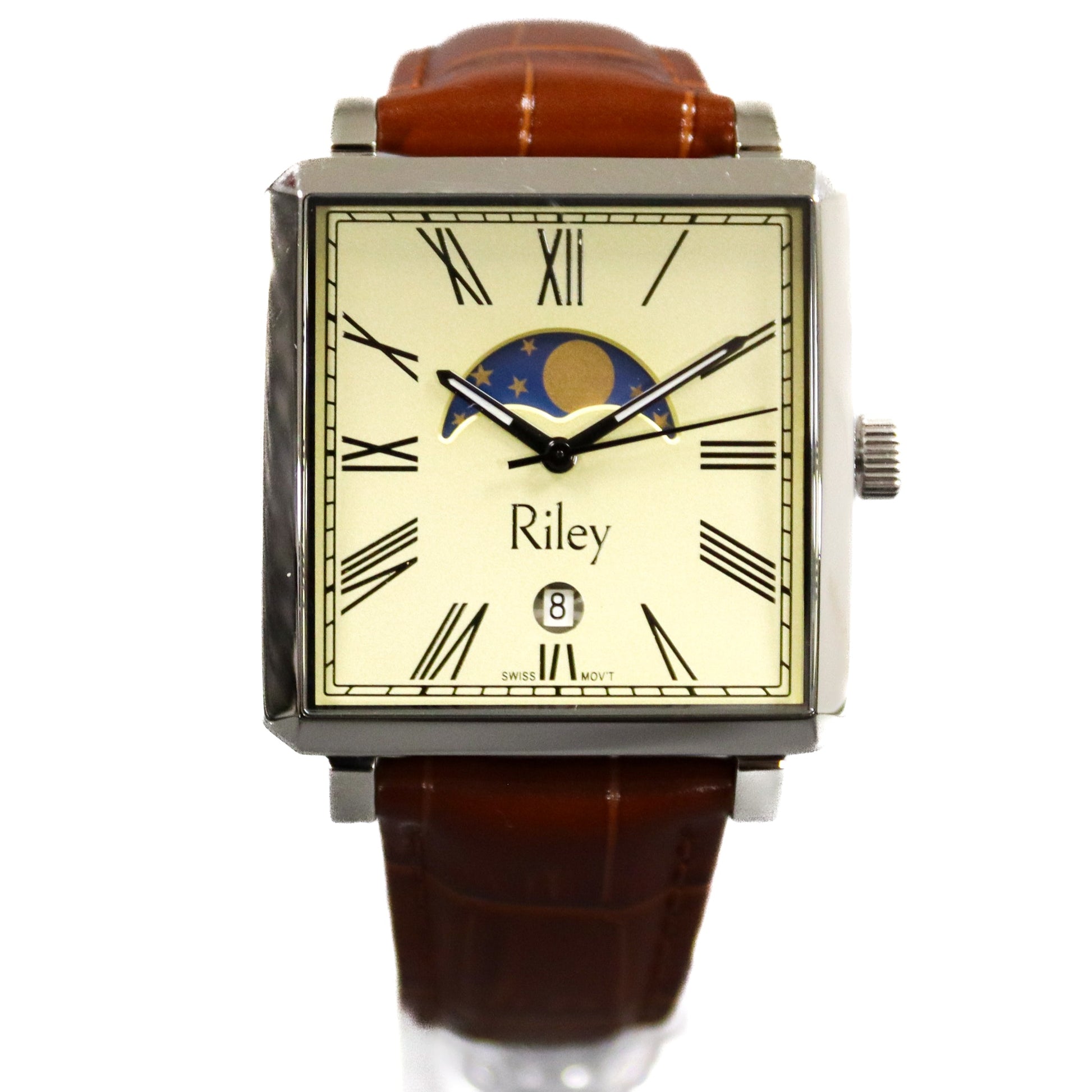 Deco Moon Square Moonphase Watch