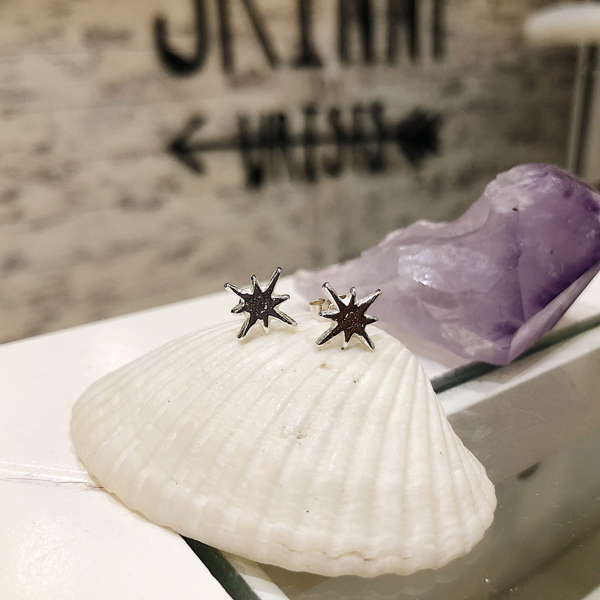 North Star Sterling Silver Studs