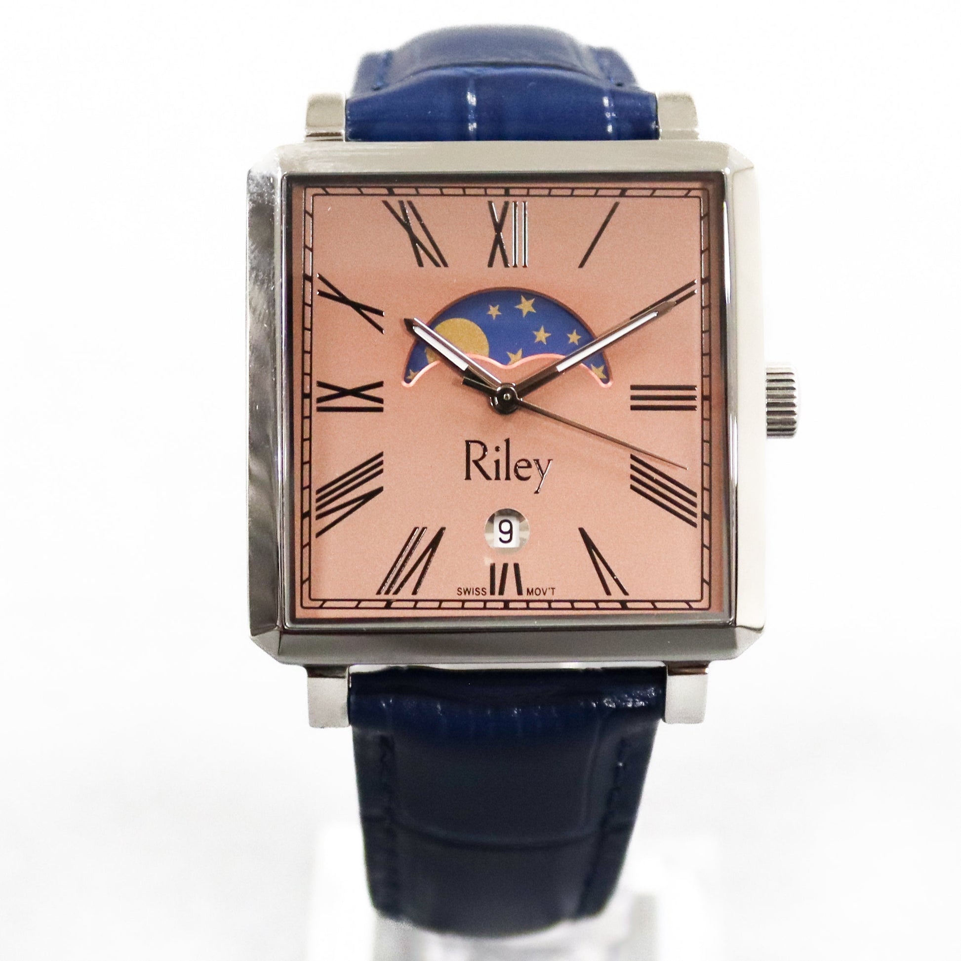 Deco Moon Square Moonphase Watch