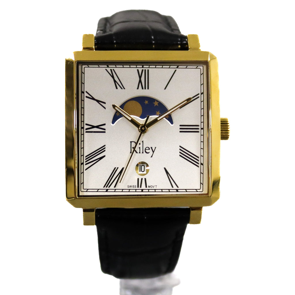 Deco Moon Square Moonphase Watch