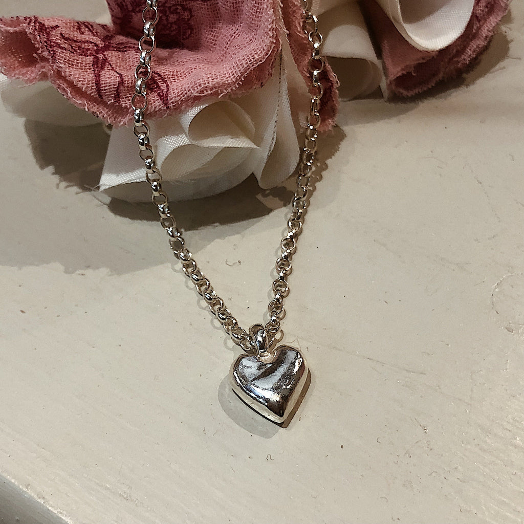 Sterling Silver Sweetheart Chain Bracelet