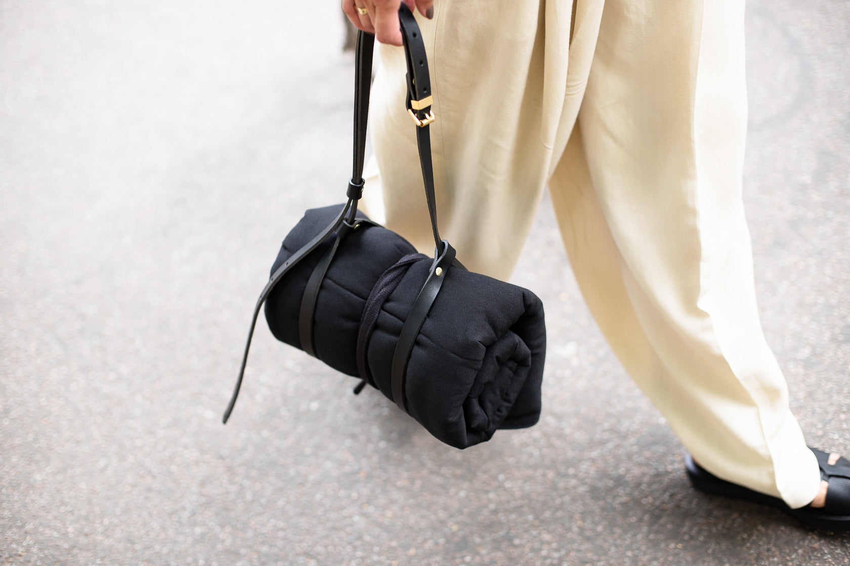 Adjustable Leather Mat Strap