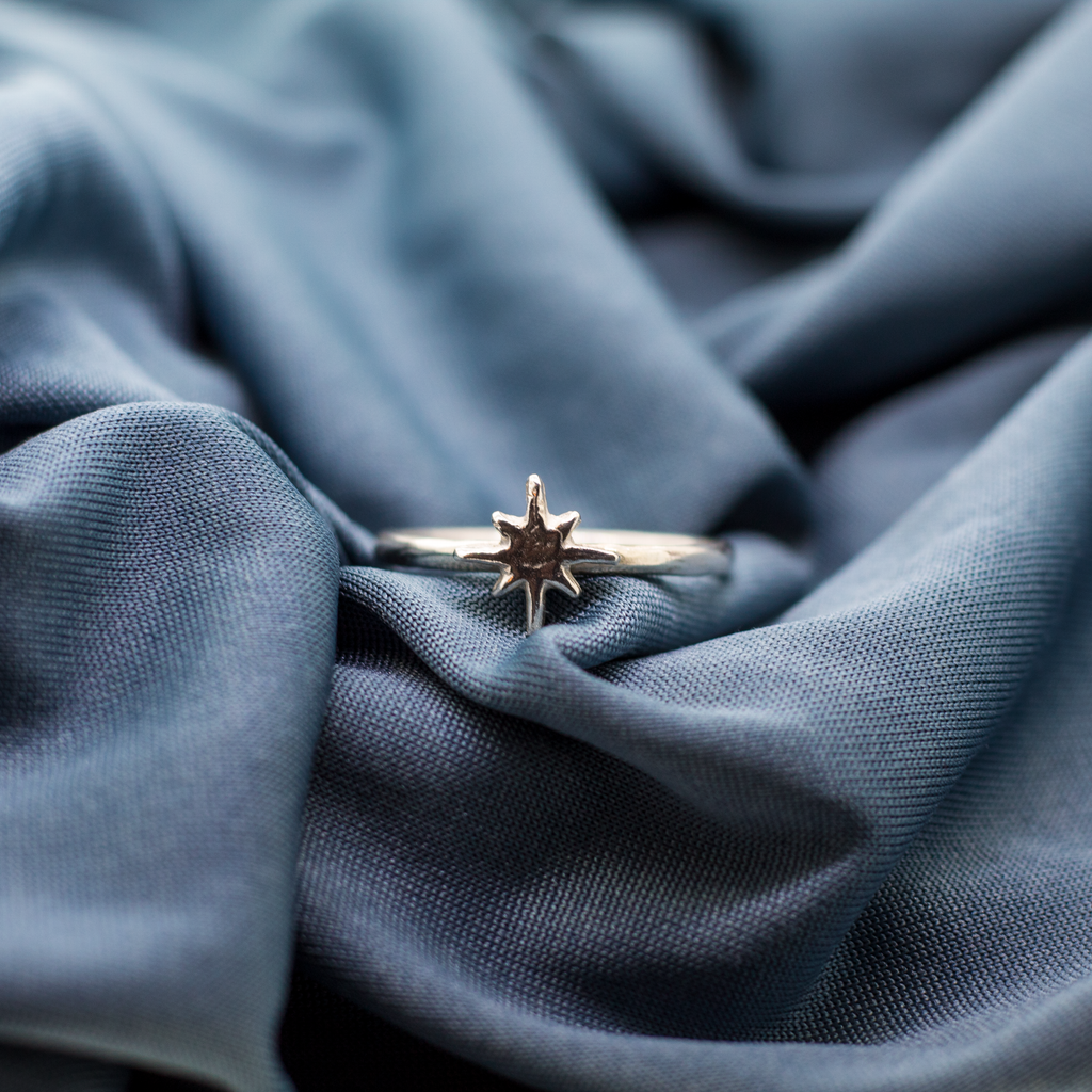 North Star Sterling Silver Ring