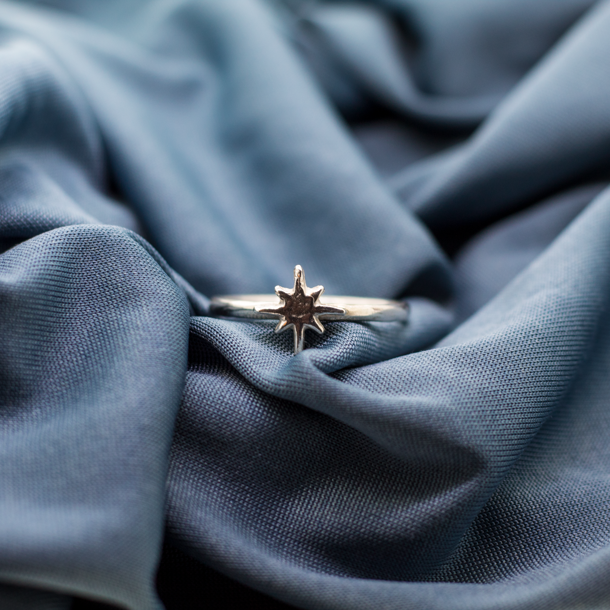 North Star Sterling Silver Ring