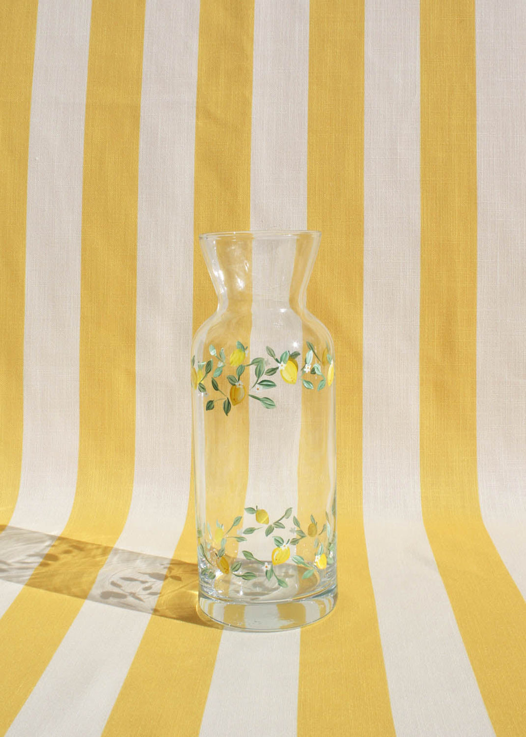 Limoncello Glass Carafe Hand Painted