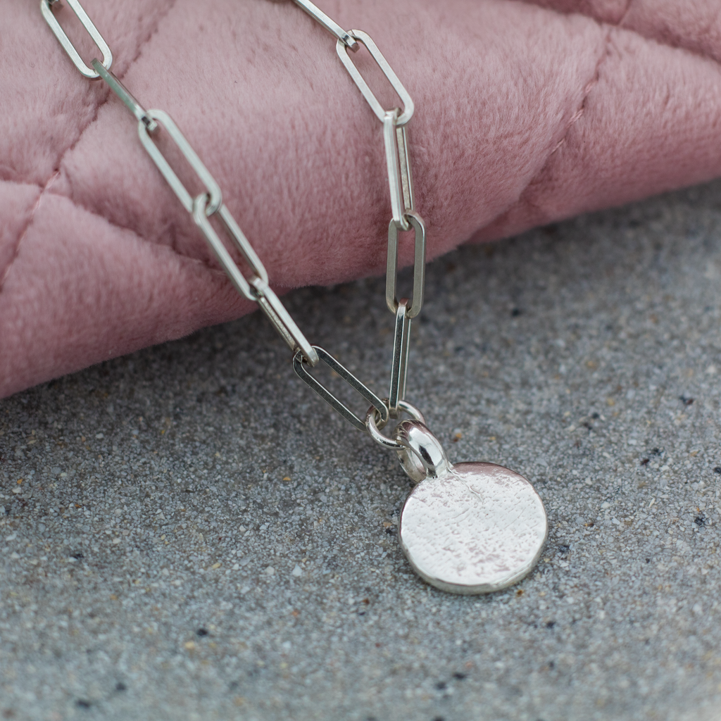 New Moon Trace Chain Bracelet in Recycled Sterling Silver