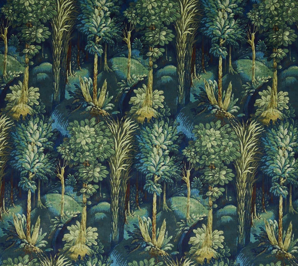 Forbidden forest velvet coolie lampshade/ ceiling light shade, empire lampshade