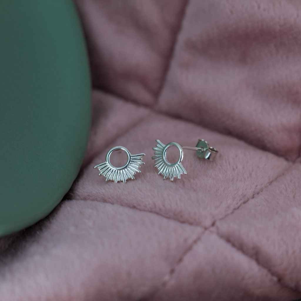 Sterling Silver Summer Sun Studs