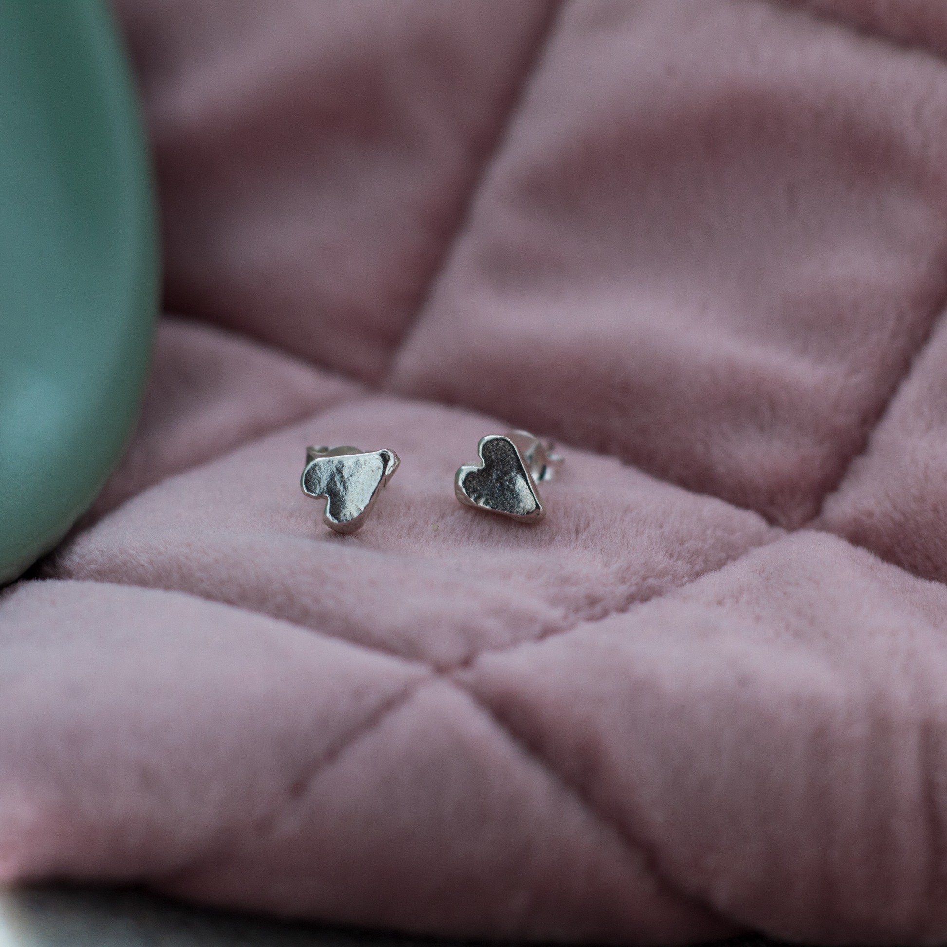 Baby Heart Sterling Silver Studs
