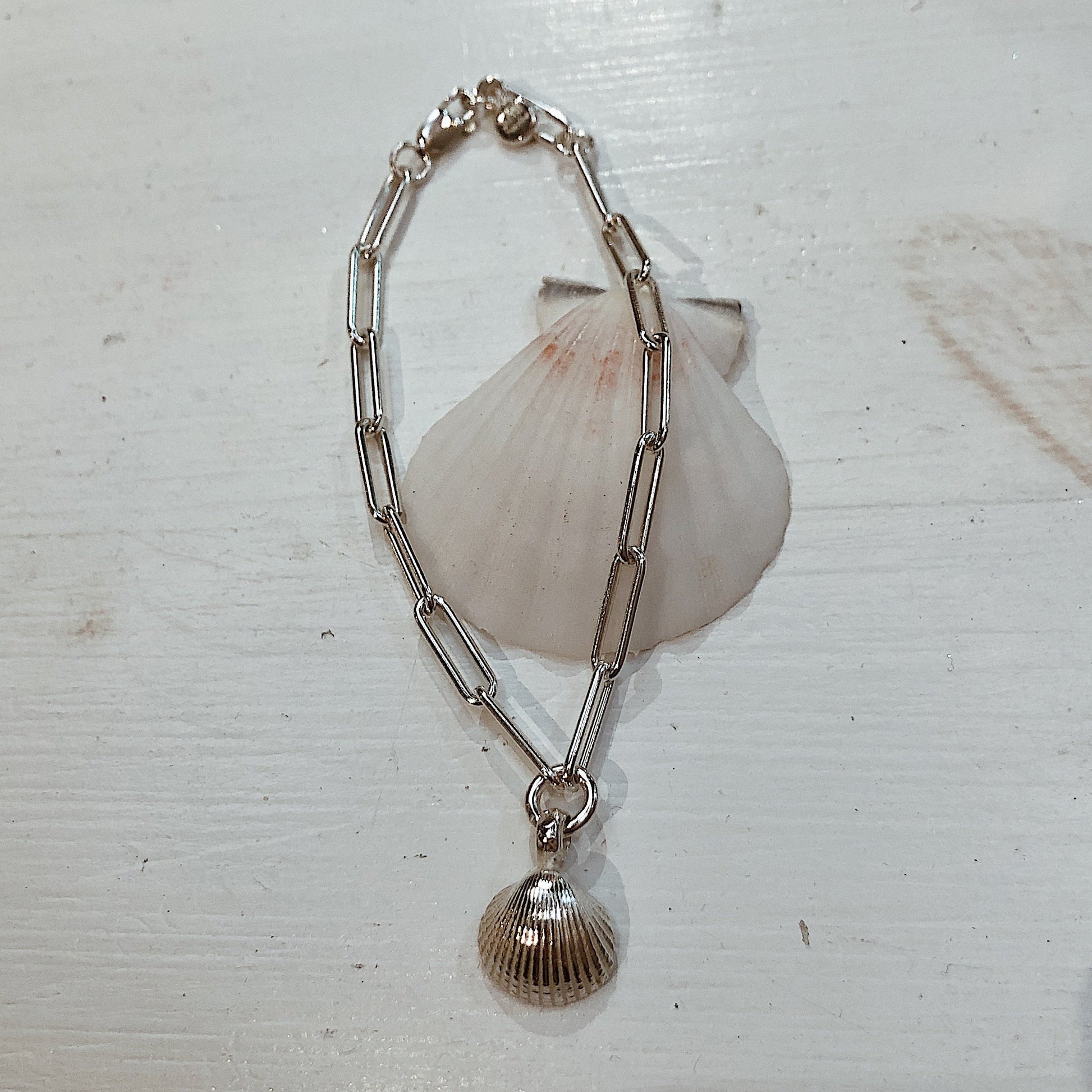 Shell Trace Bracelet in Recycled Sterling Silver