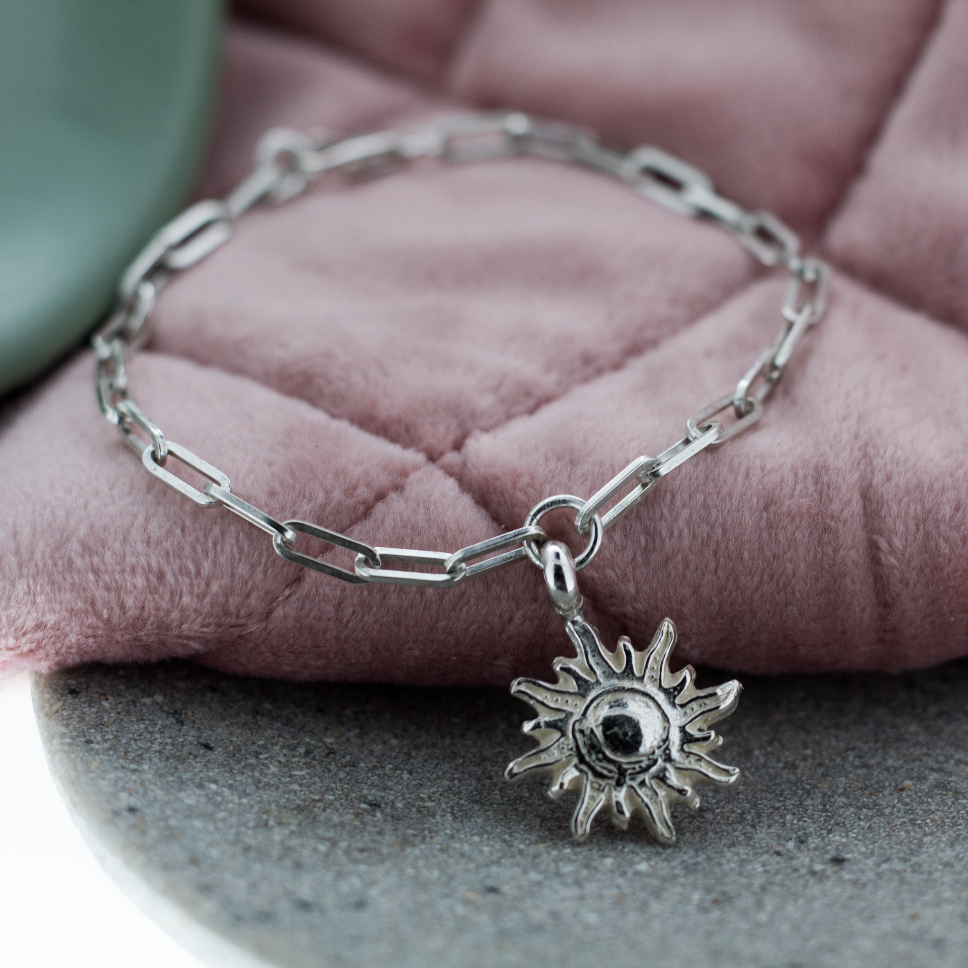 Sun of Hope Trace Chain Bracelet