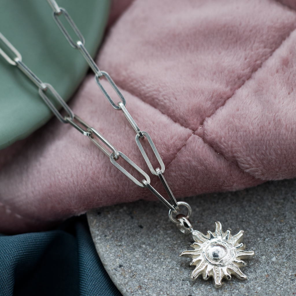 Sun of Hope Sterling Silver Necklace