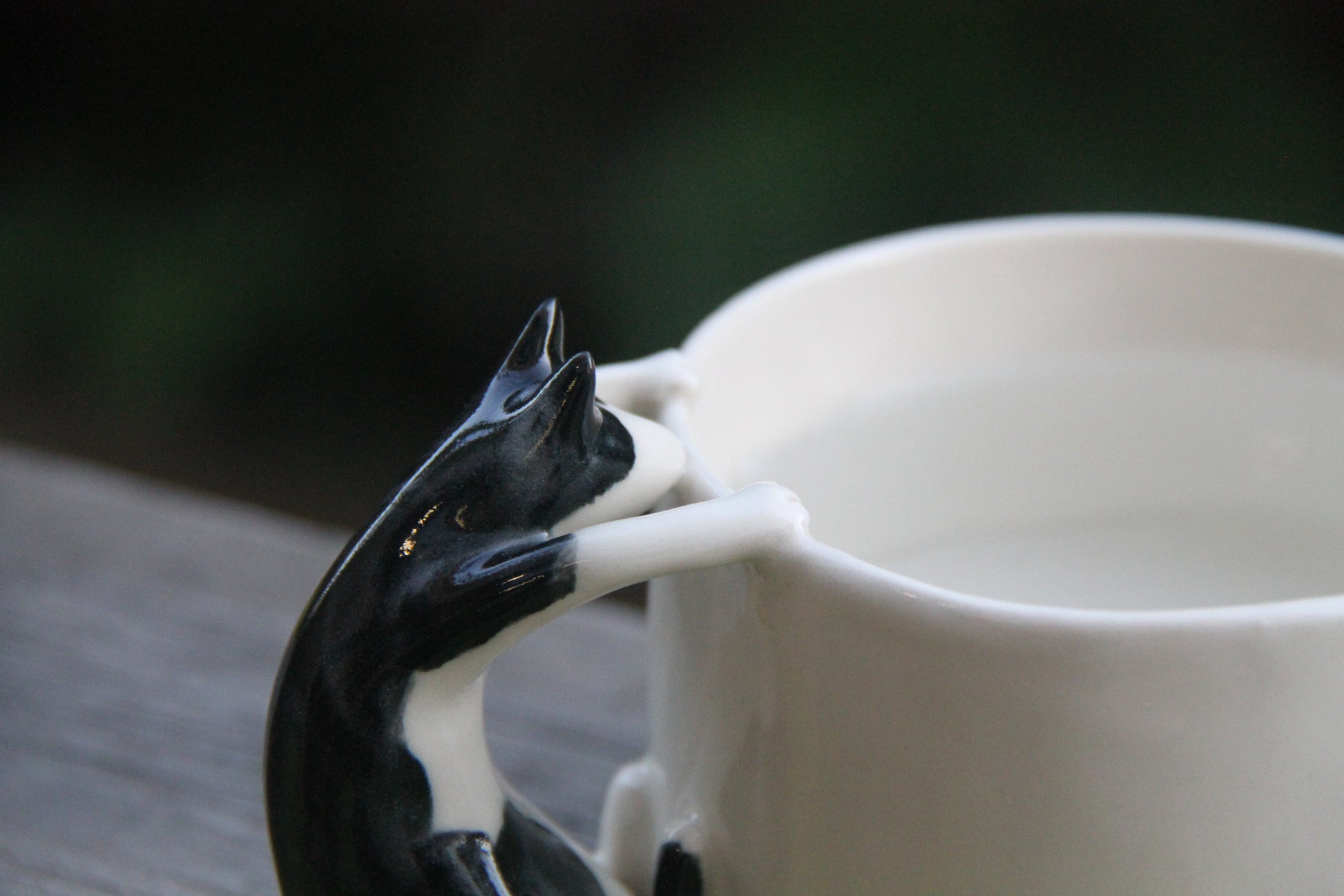Cat Cup with Cow Cat Handle