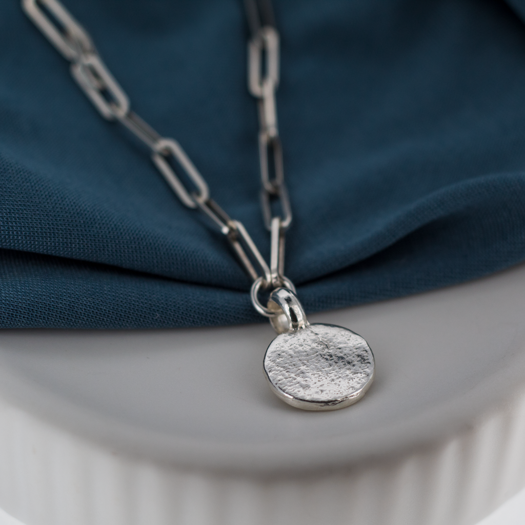 New Moon Trace Chain Necklace in Sterling Silver