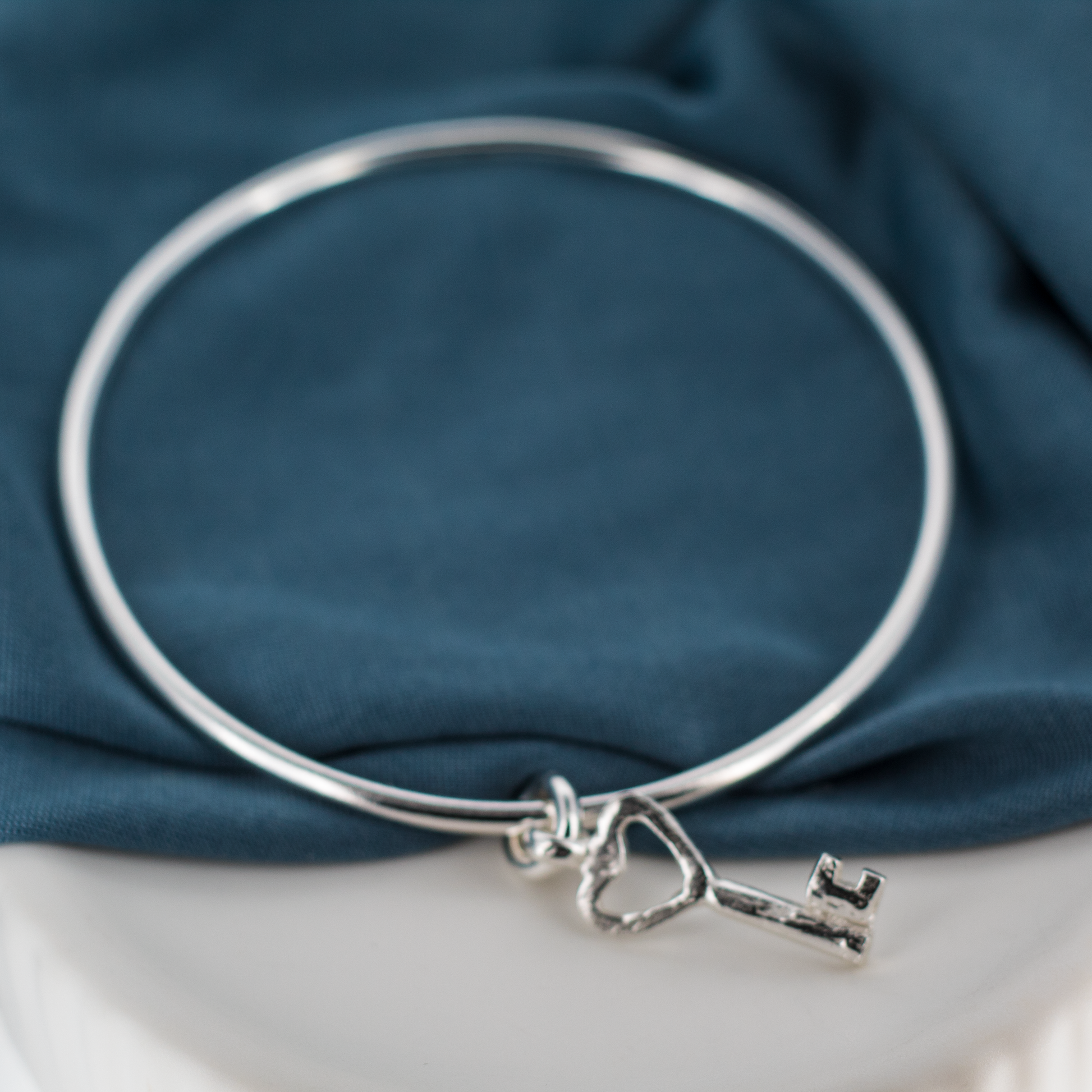 Key to My Heart Charm Bangle
